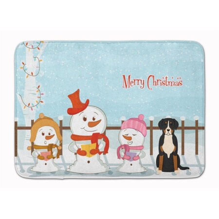 Carolines Treasures Christmas Greater Swiss Mountain Dog Machine Washable Memory Foam Mat BB2368RUG